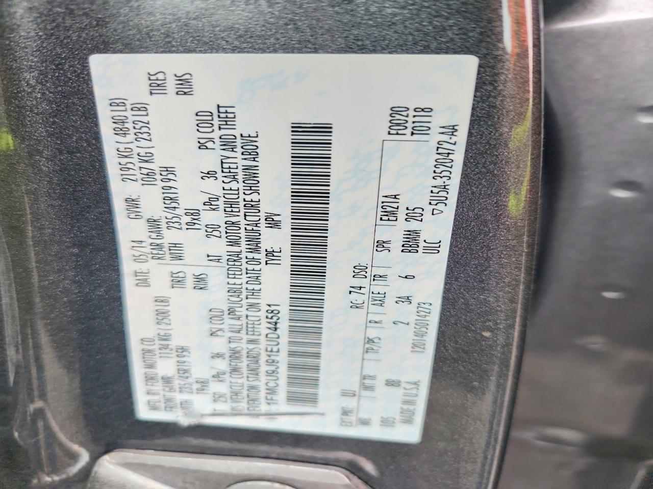 2014 FORD ESCAPE