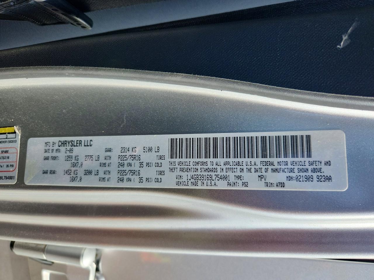 2009 JEEP WRANGLER