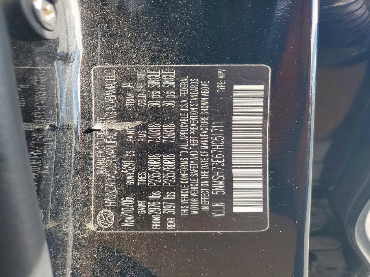 2007 HYUNDAI SANTA FE