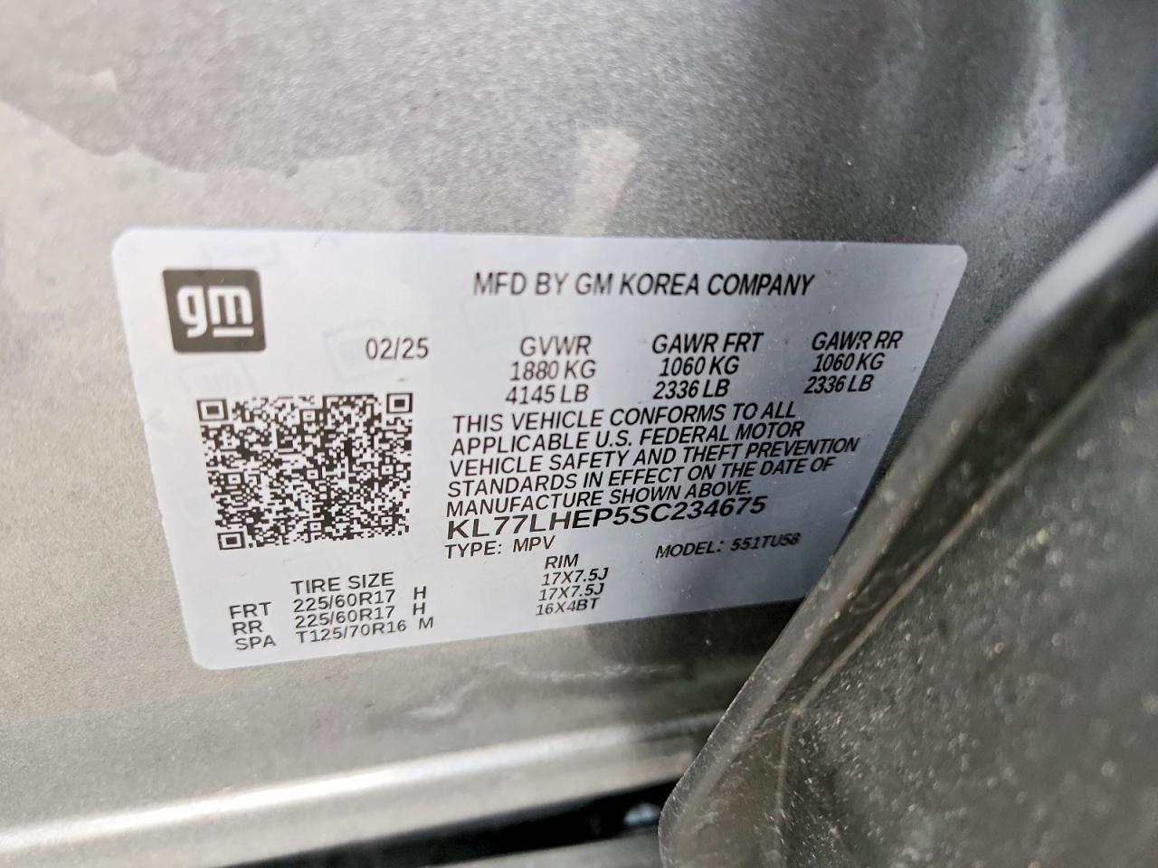 2025 CHEVROLET TRAX