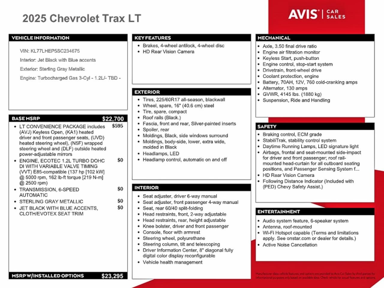 2025 CHEVROLET TRAX