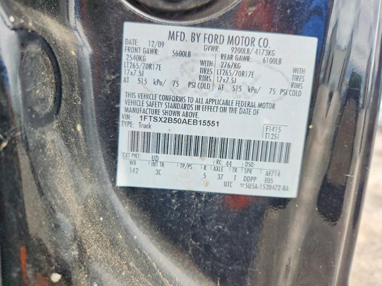 2010 FORD F250