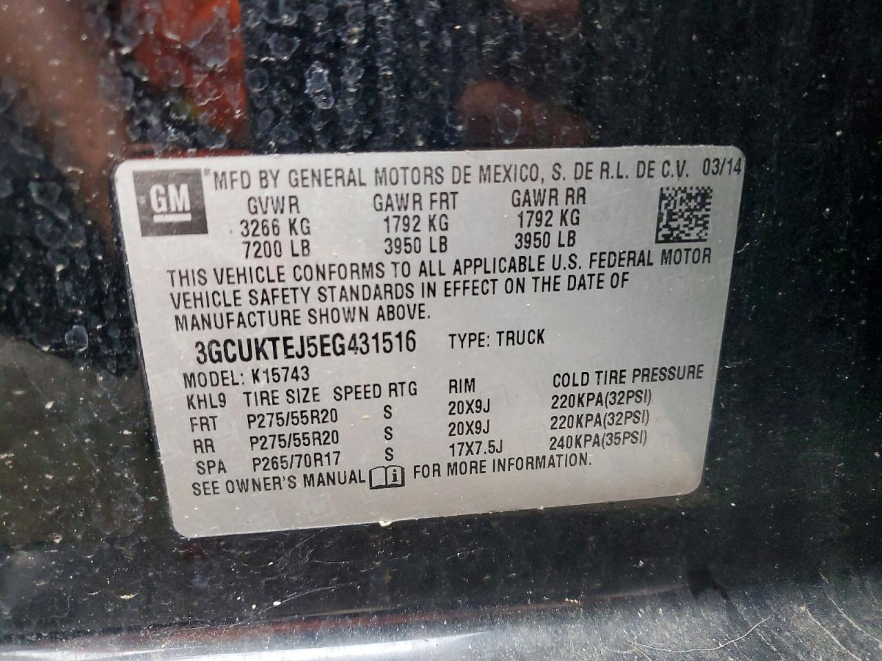 2014 CHEVROLET SILVERADO