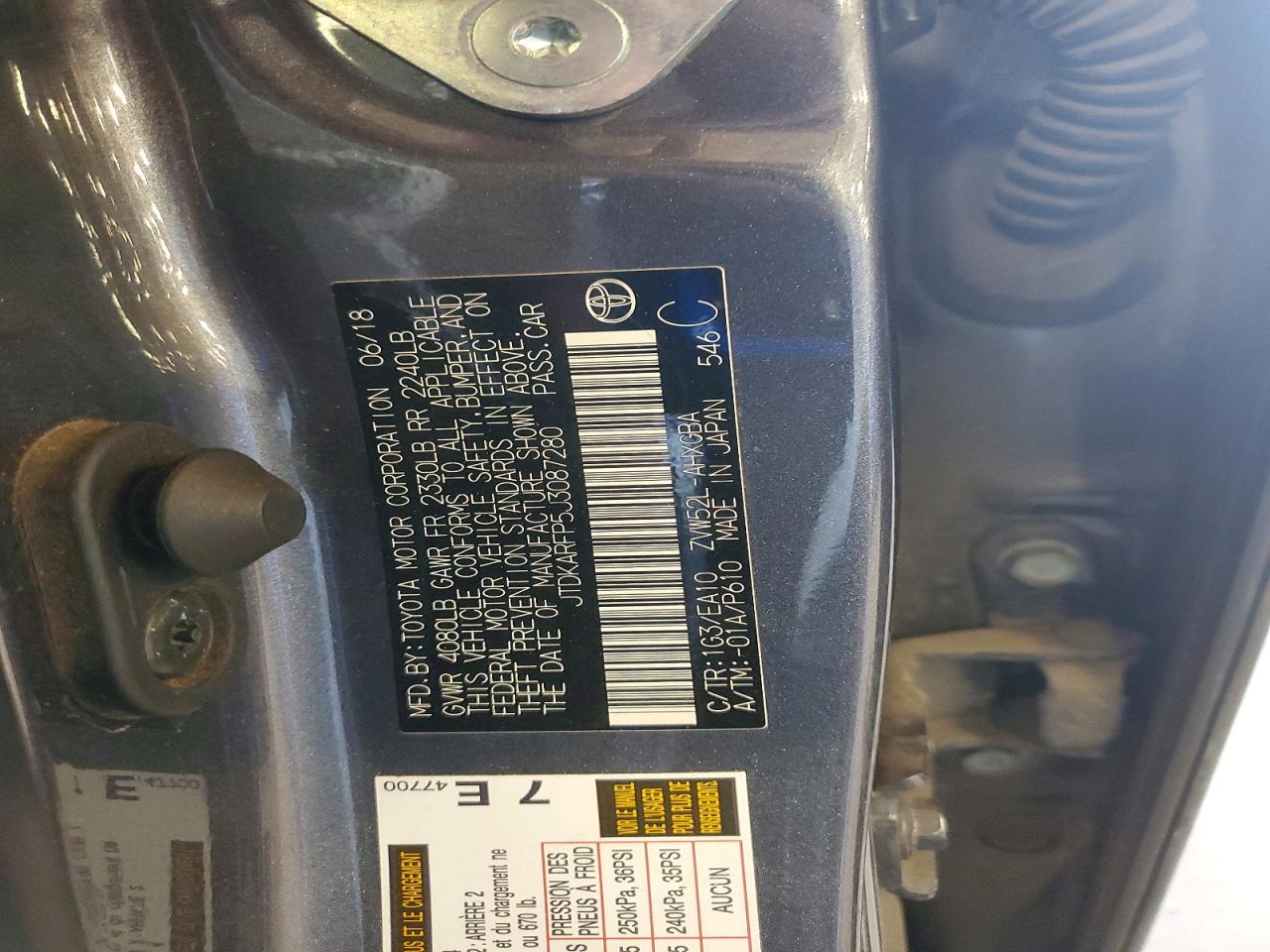 2018 TOYOTA PRIUS