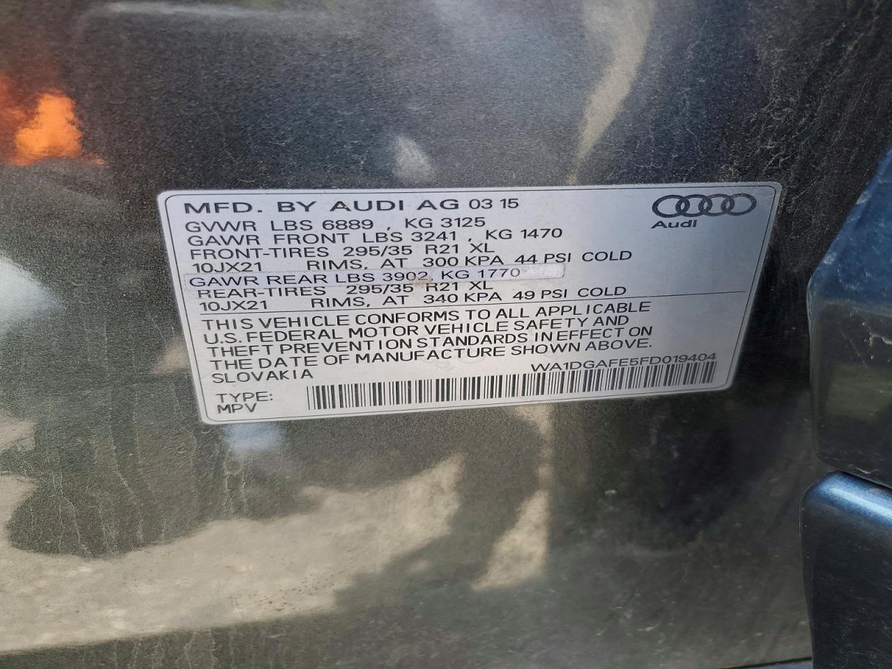 2015 AUDI Q7