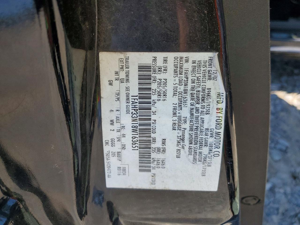 2008 FORD FOCUS