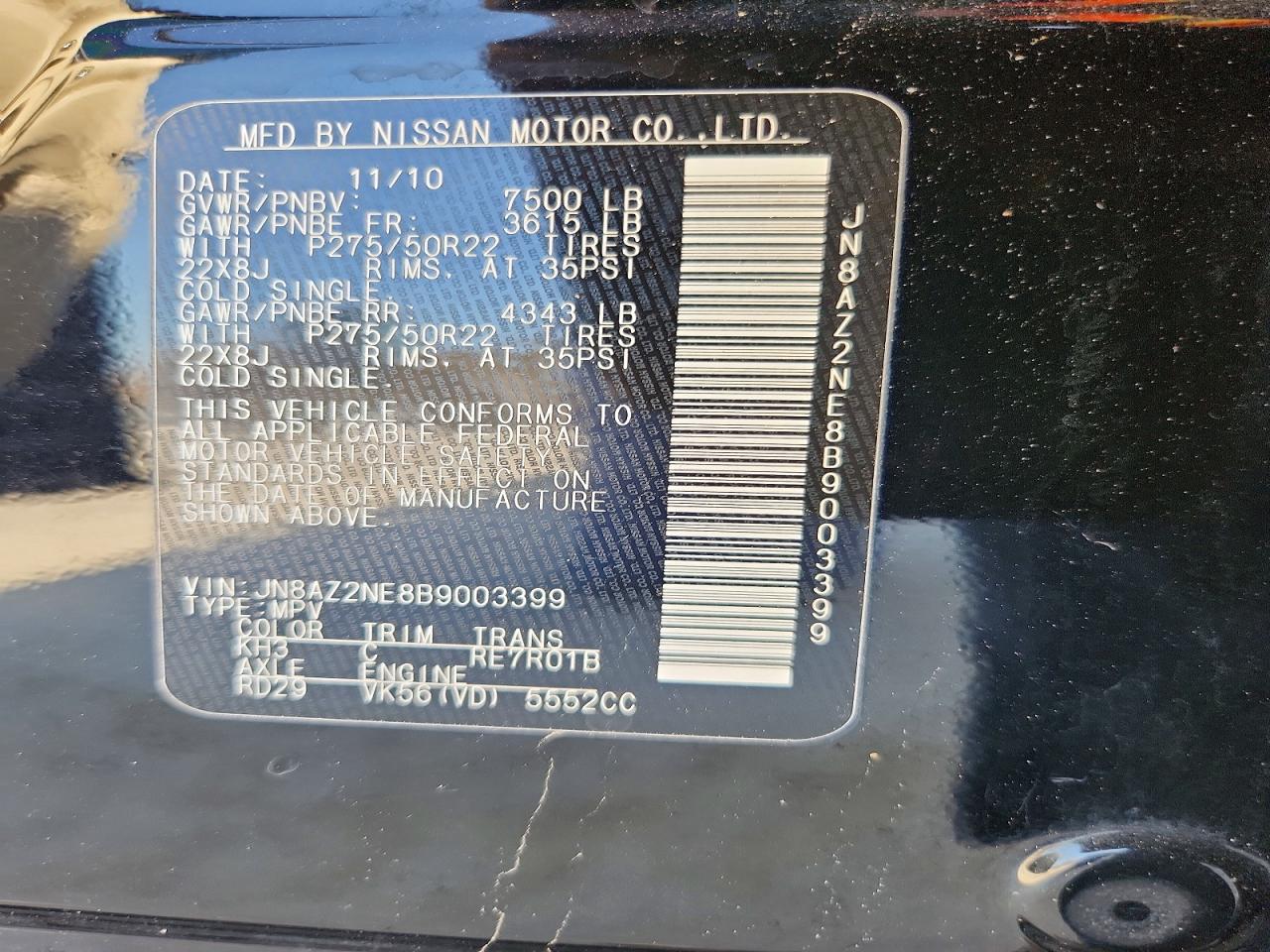 2011 INFINITI QX56