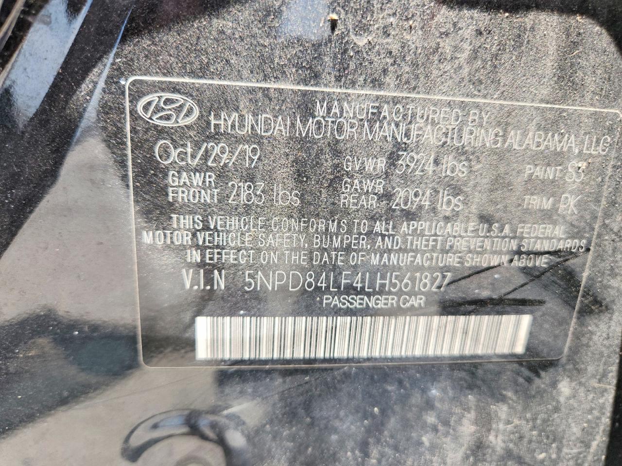 2020 HYUNDAI ELANTRA