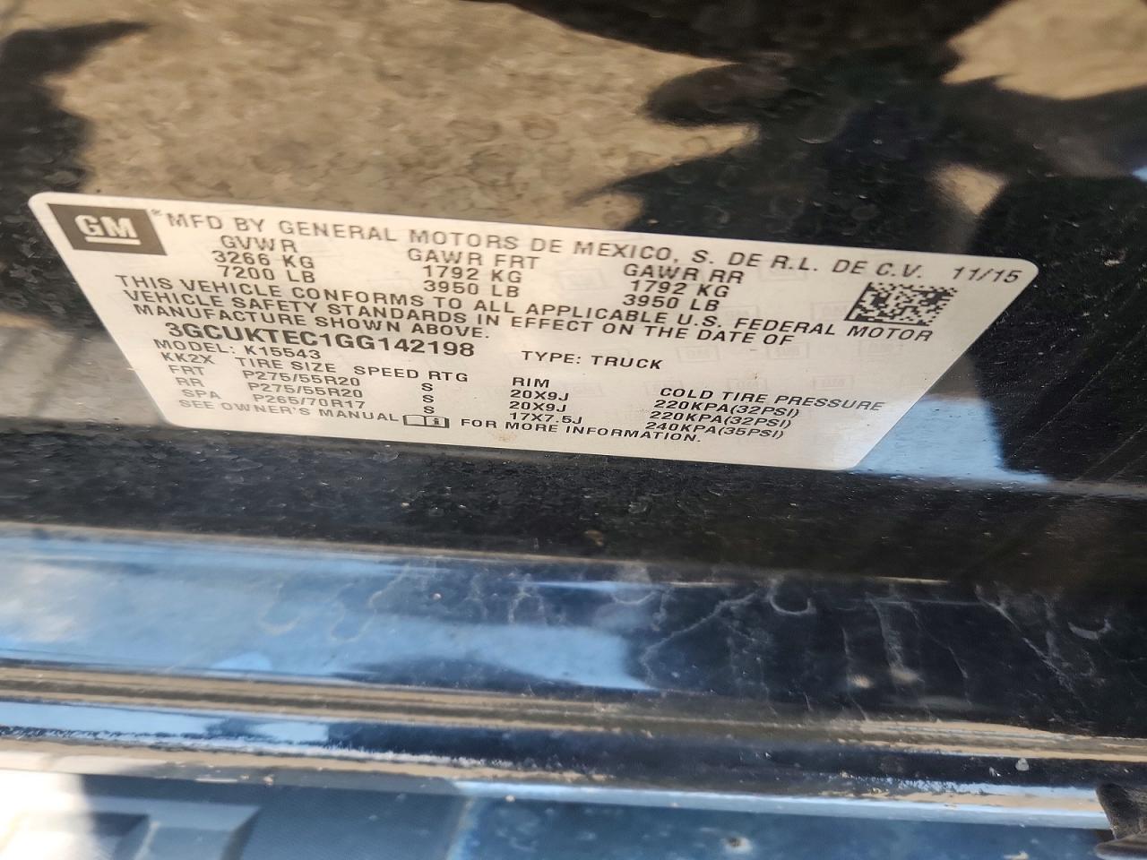 2016 CHEVROLET SILVERADO