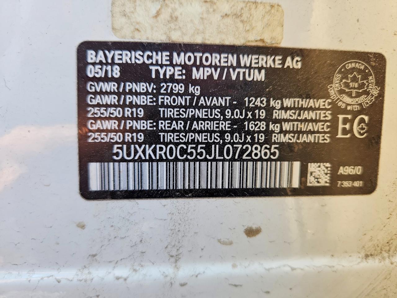 2018 BMW X5