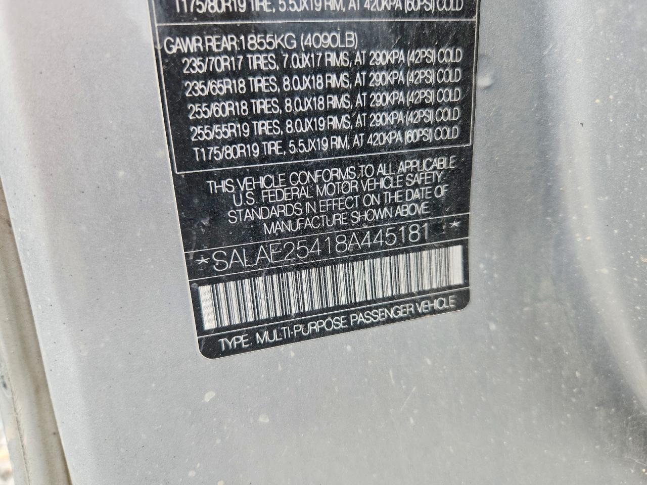 2008 LAND ROVER LR3