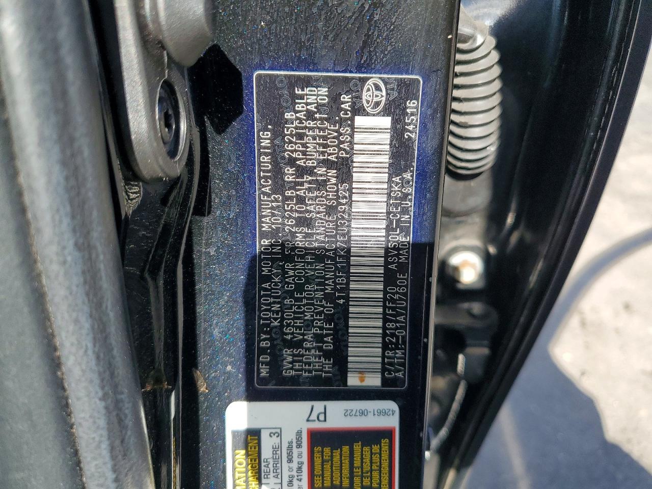 2014 TOYOTA CAMRY