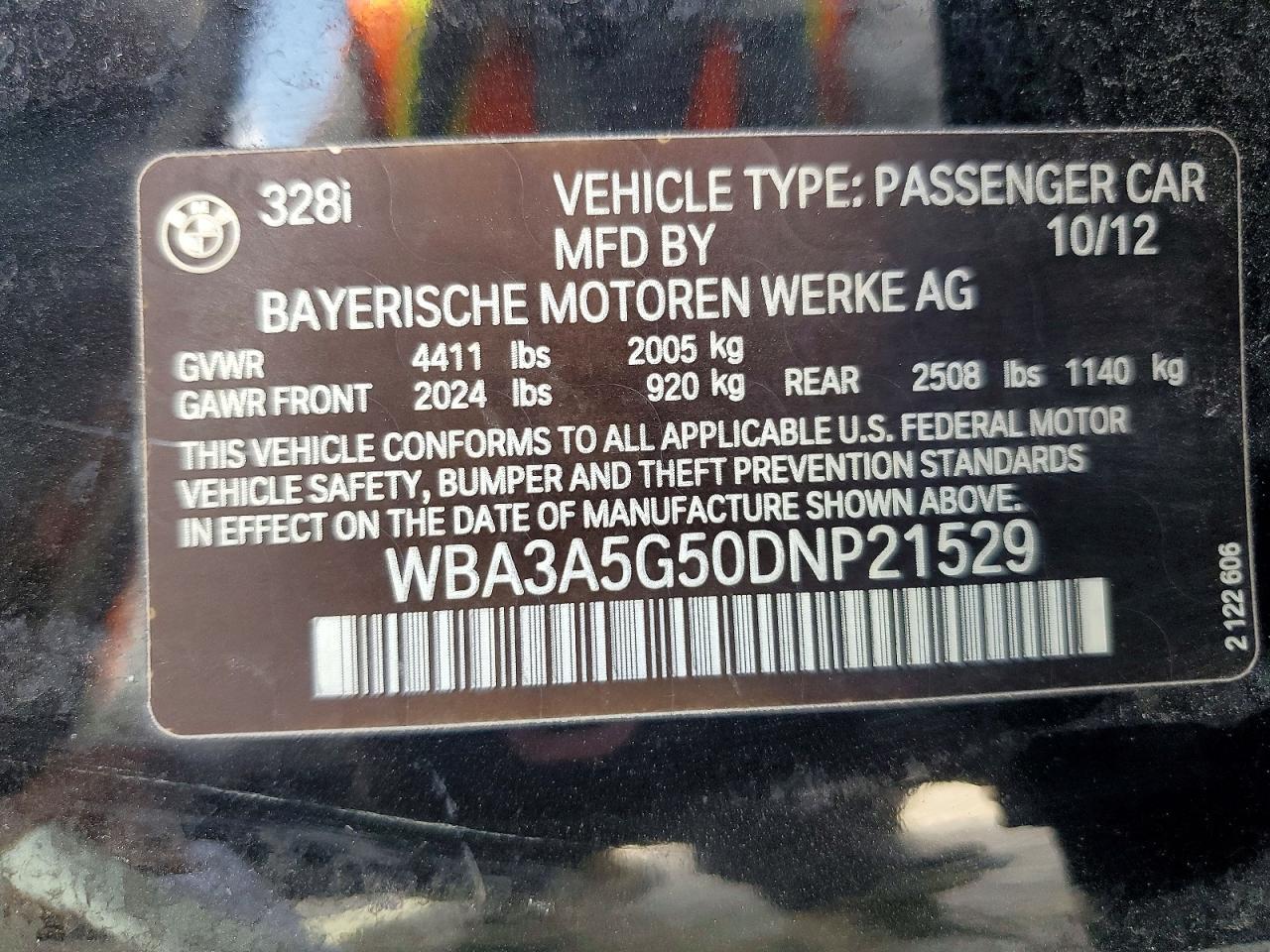 2013 BMW 3 SERIES