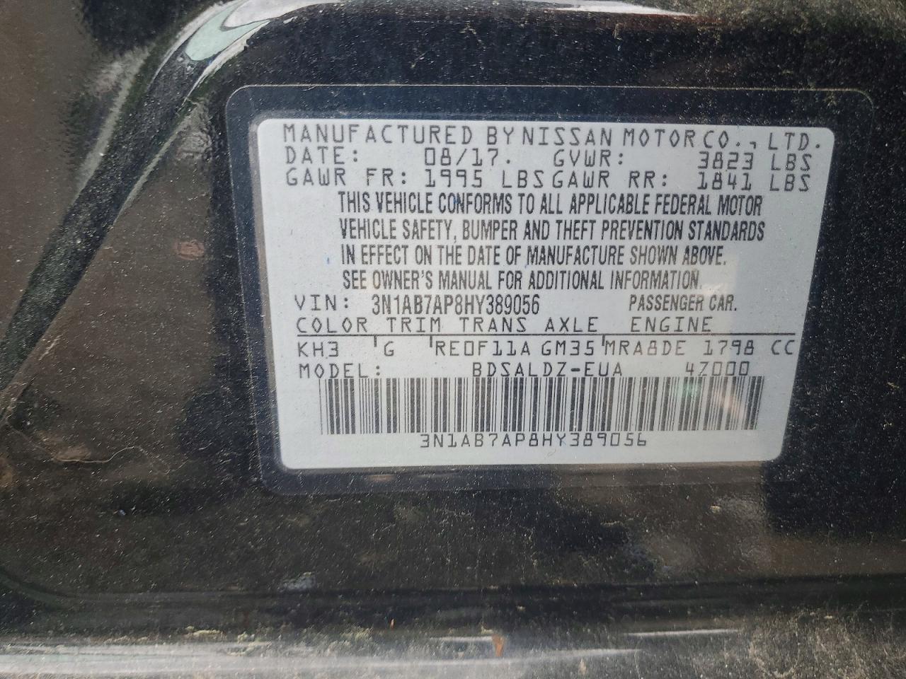 2017 NISSAN SENTRA