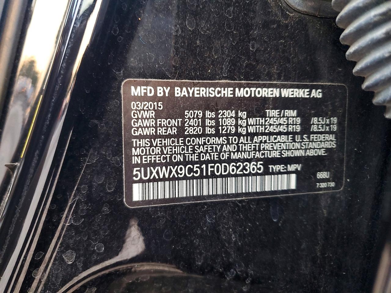 2015 BMW X3
