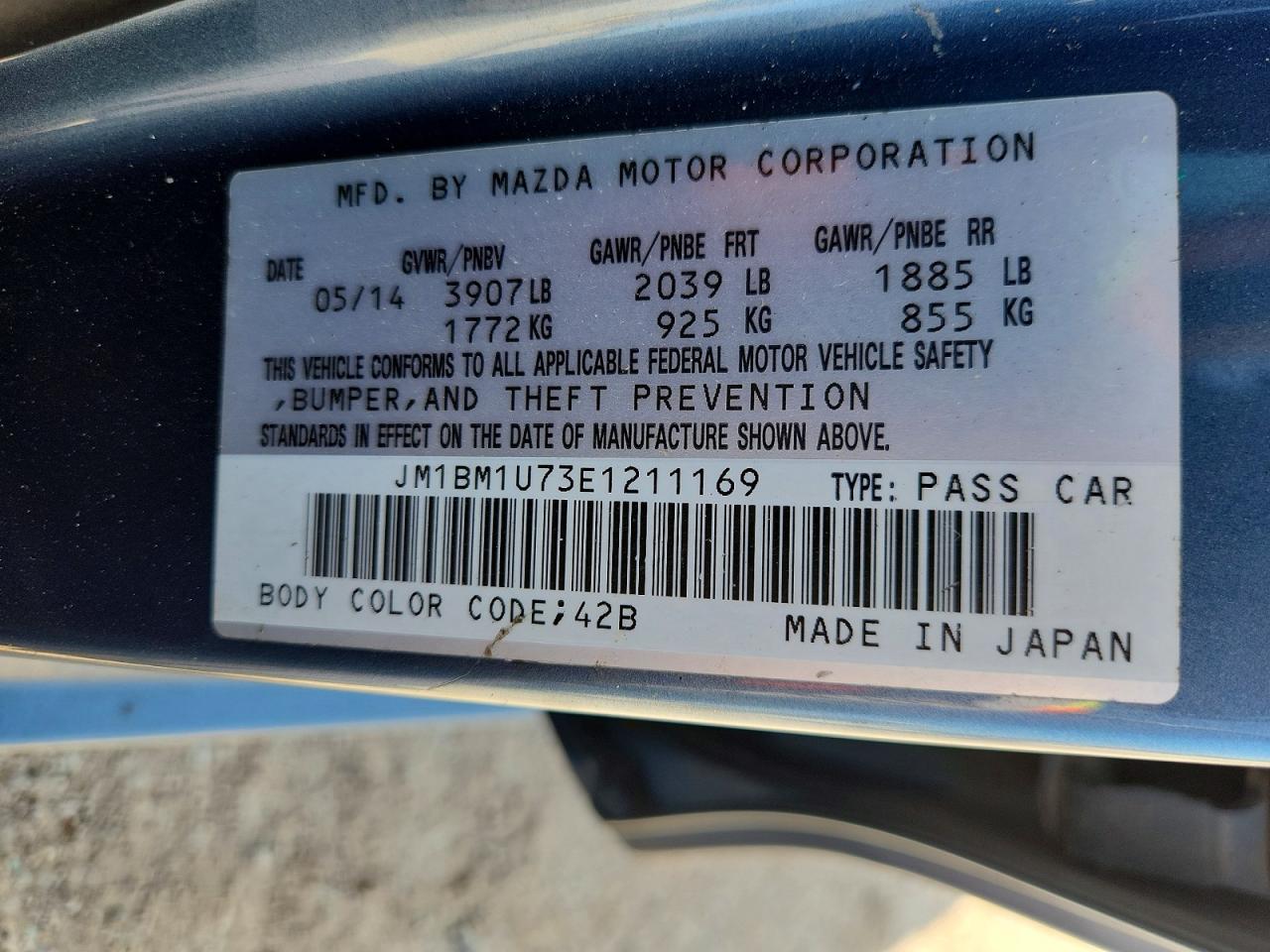 2014 MAZDA 3