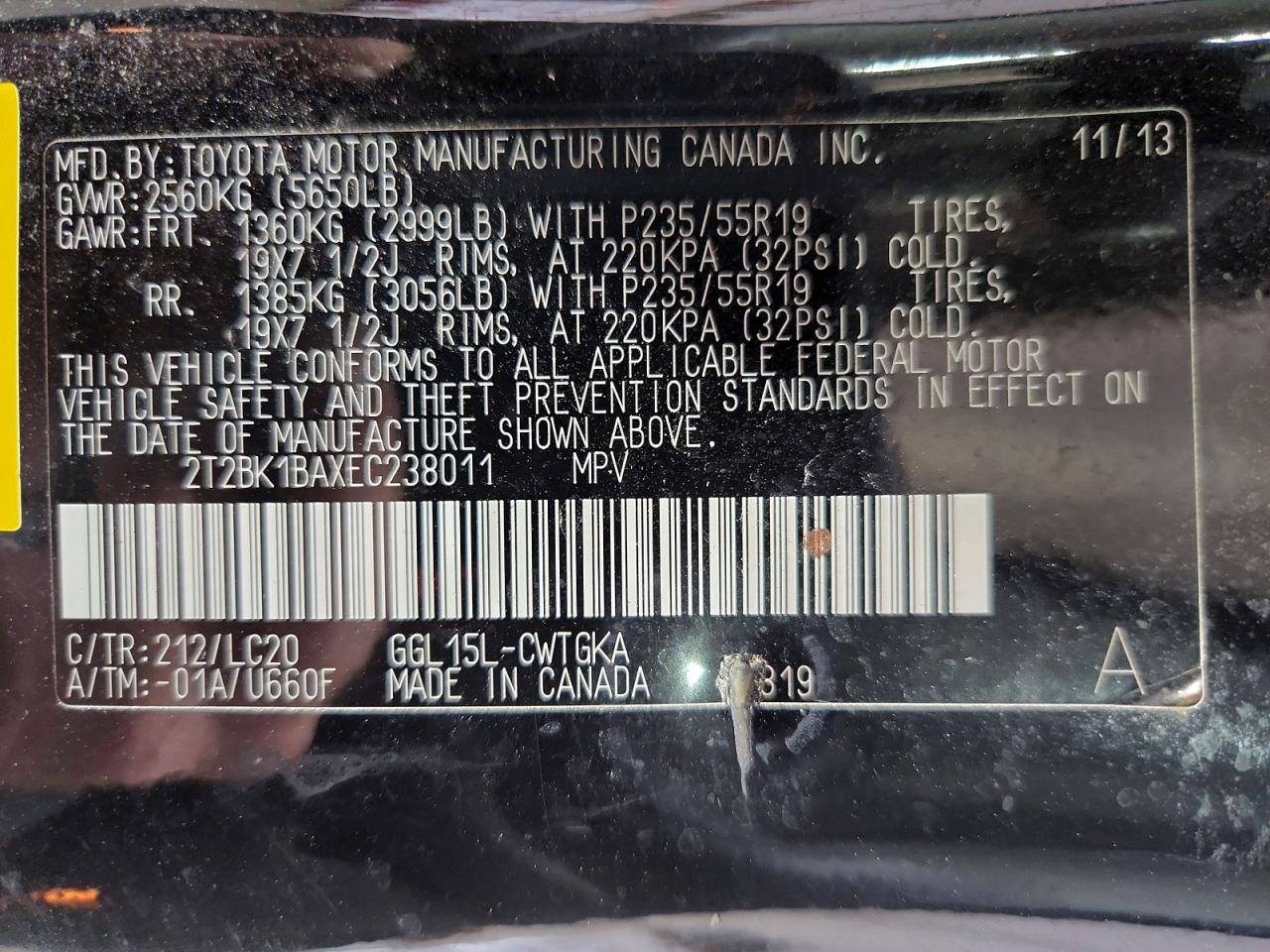 2014 LEXUS RX350