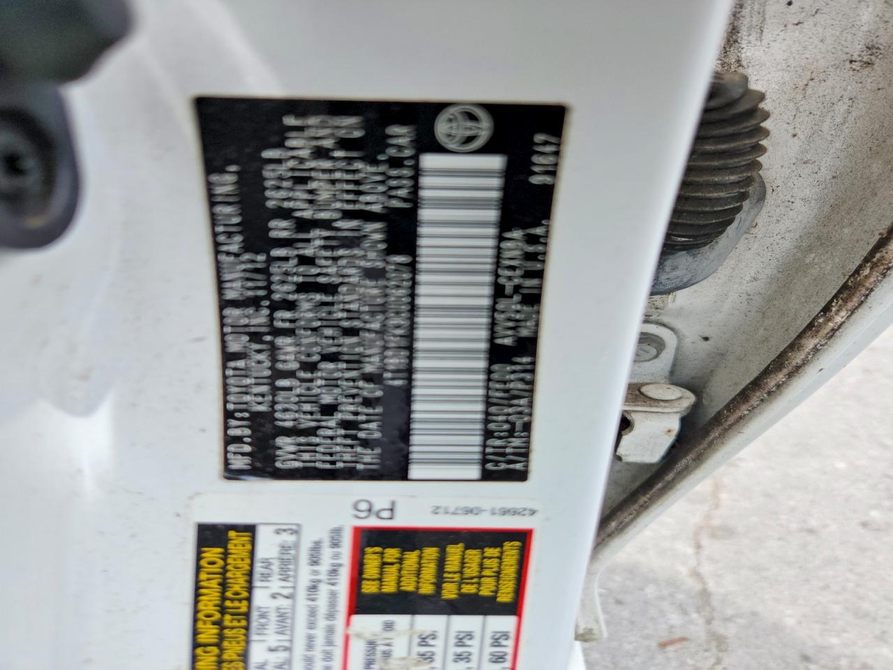 2012 TOYOTA CAMRY SOLA