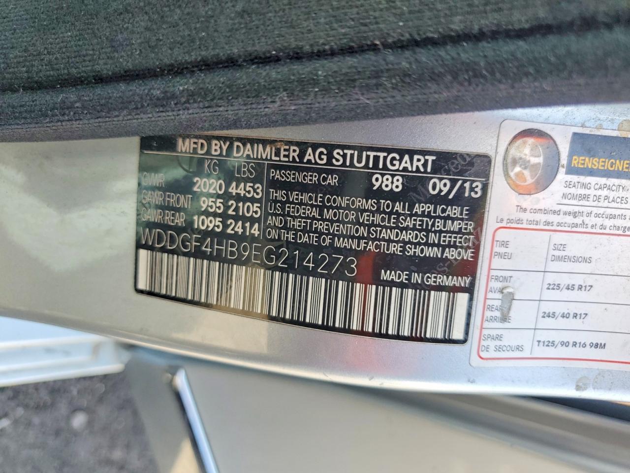 2014 MERCEDES-BENZ C-CLASS