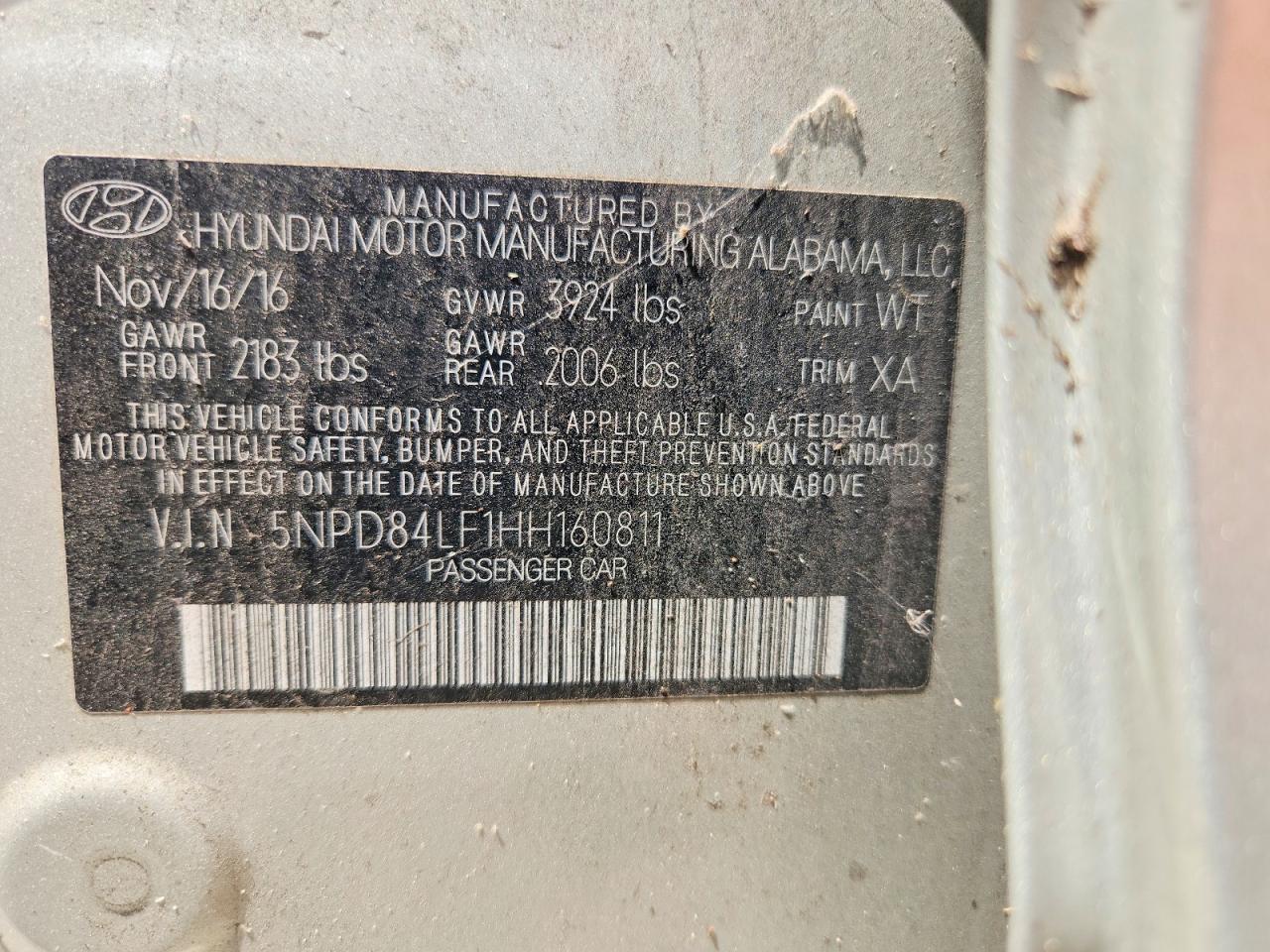 2017 HYUNDAI ELANTRA