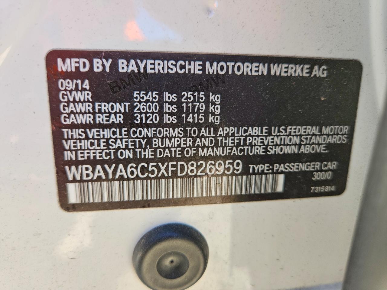 2015 BMW 7 SERIES