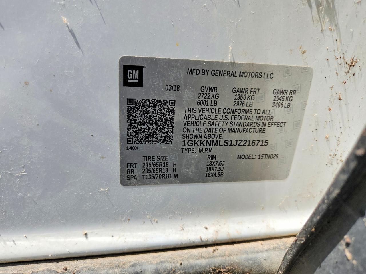 2018 GMC ACADIA