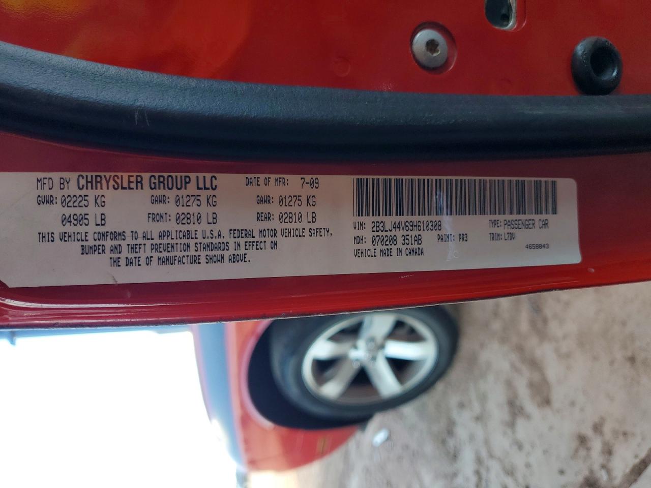 2009 DODGE CHALLENGER