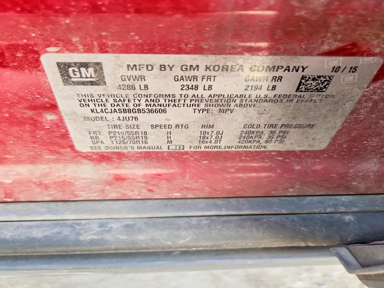 2016 BUICK ENCORE