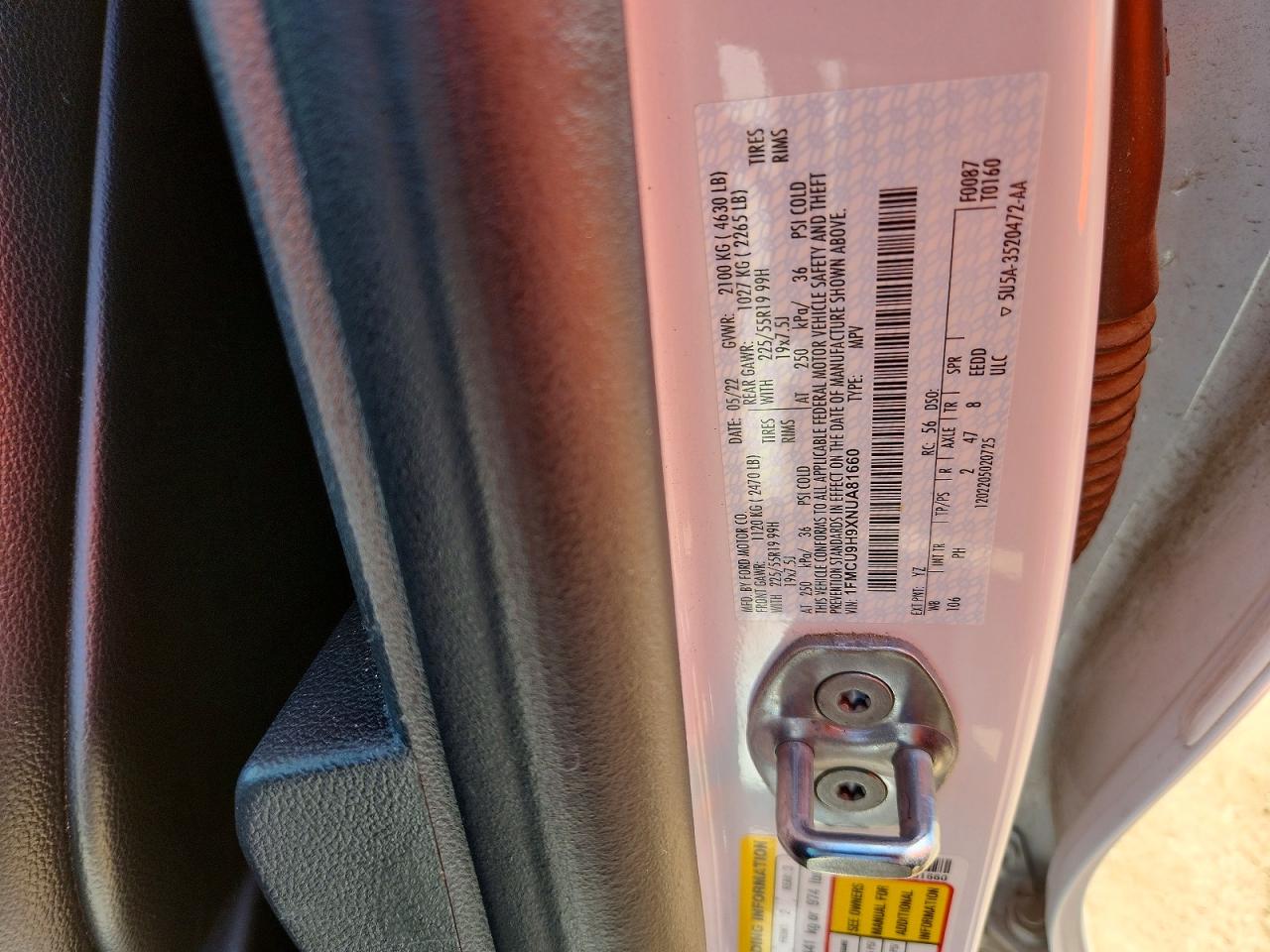 2022 FORD ESCAPE