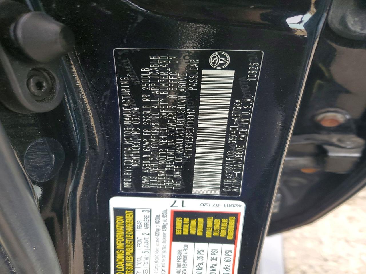 2014 TOYOTA AVALON