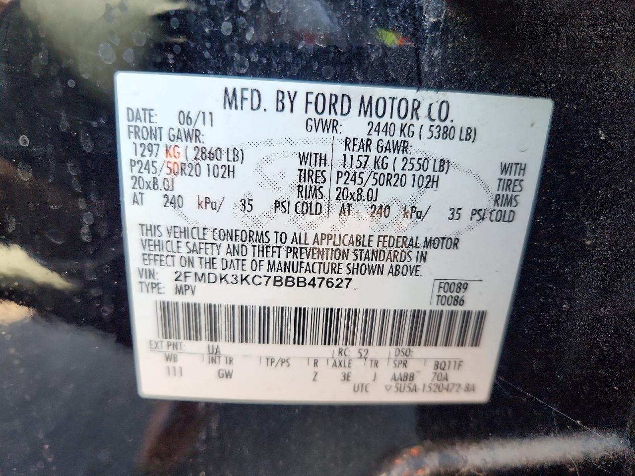 2011 FORD EDGE