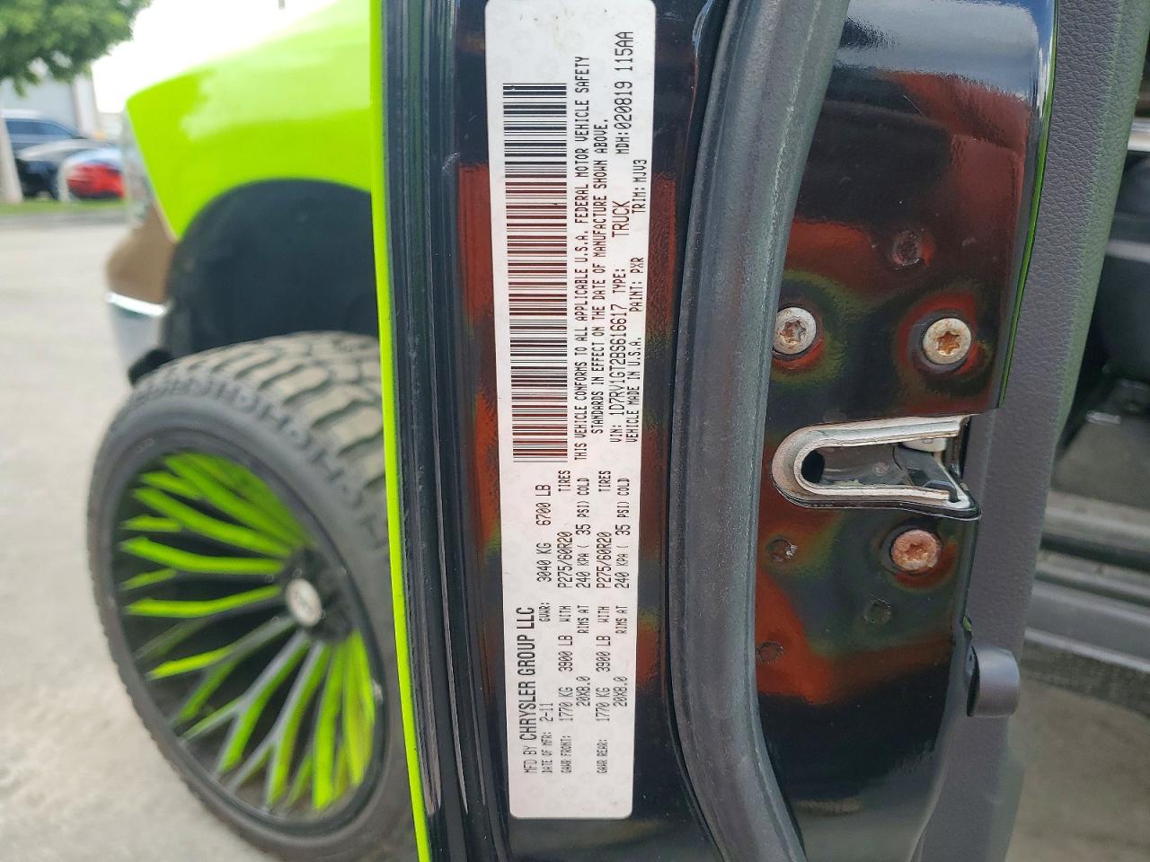 2011 DODGE RAM 1500