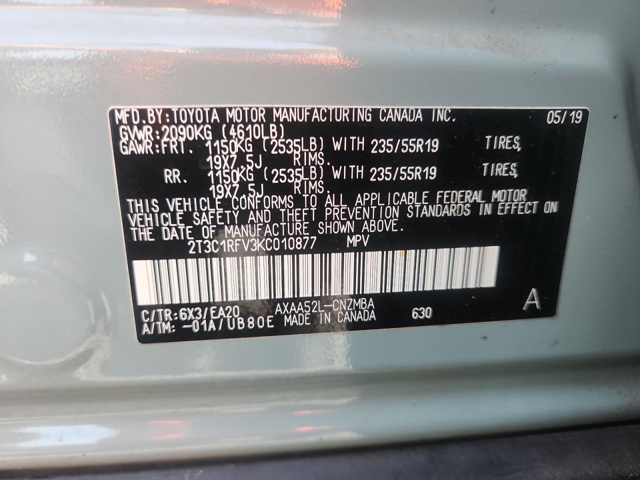 2019 TOYOTA RAV4