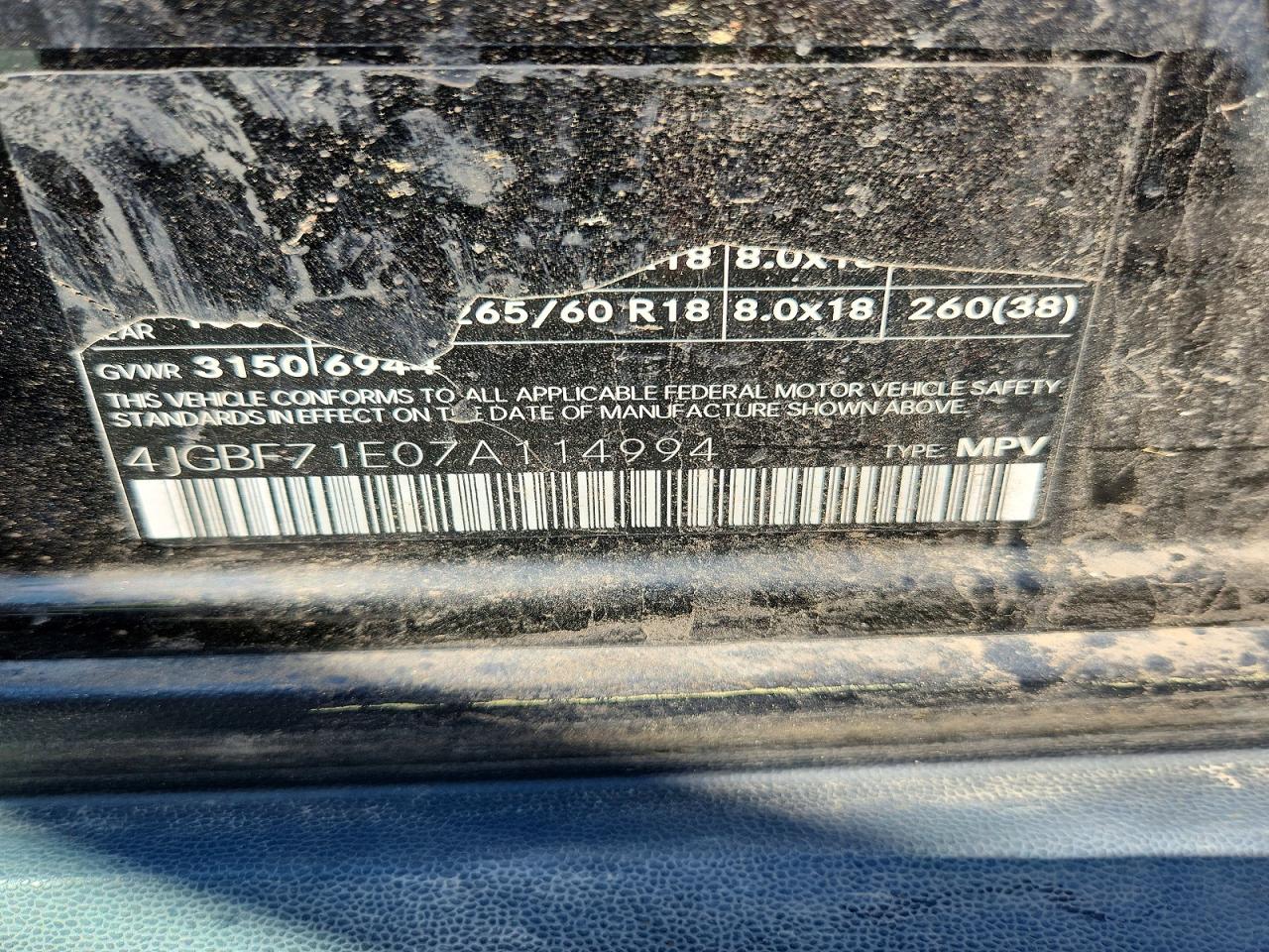 2007 MERCEDES-BENZ GL-CLASS