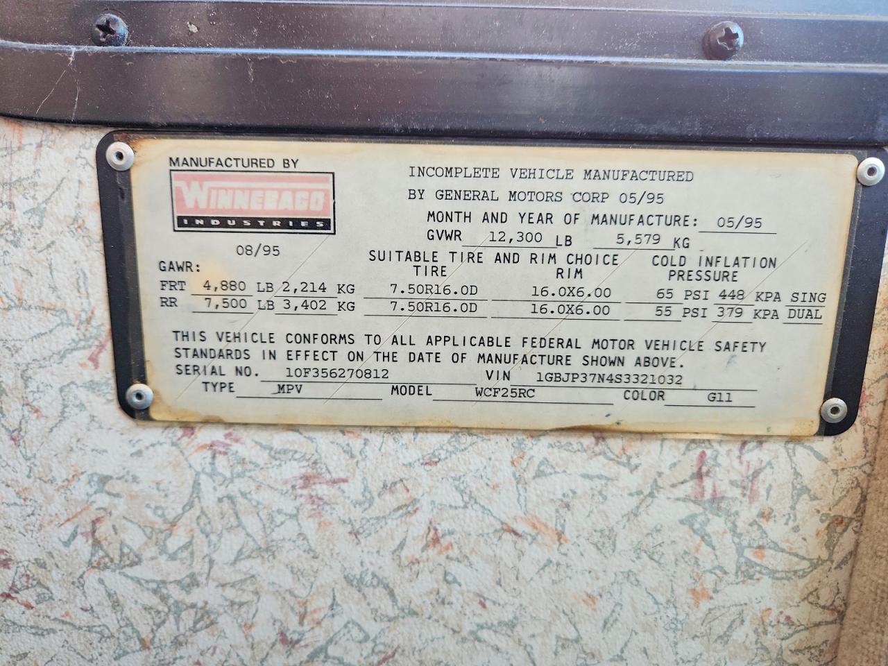 1996 WINN P SERIES