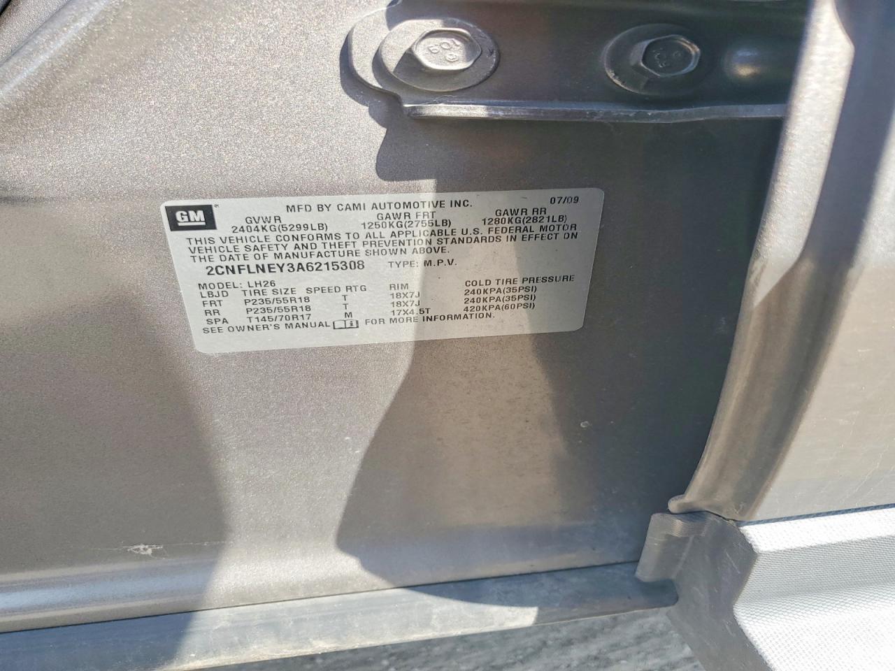 2010 CHEVROLET EQUINOX