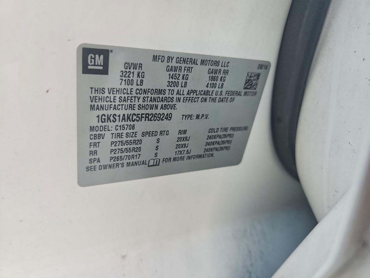 2015 GMC YUKON