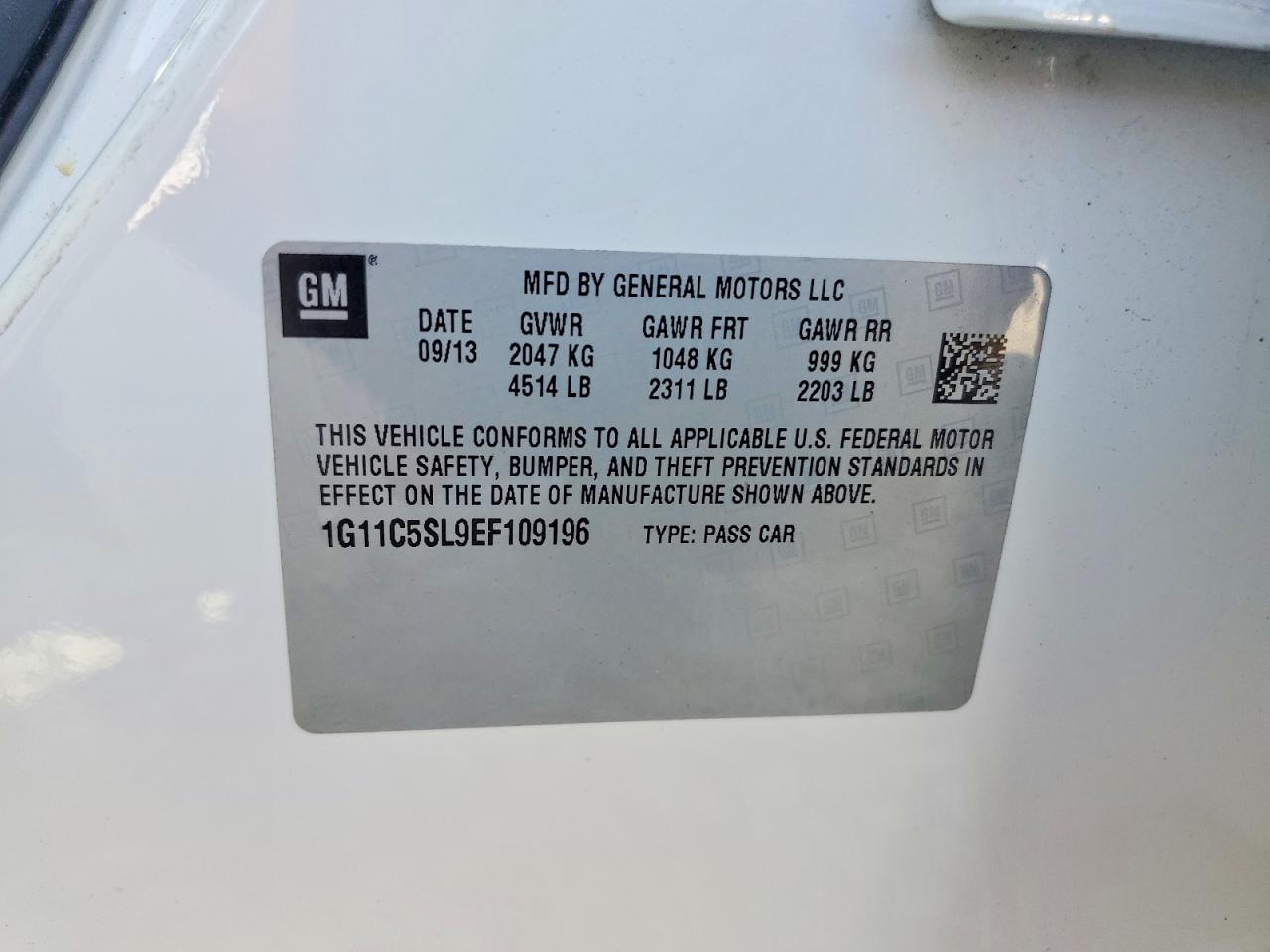 2014 CHEVROLET MALIBU