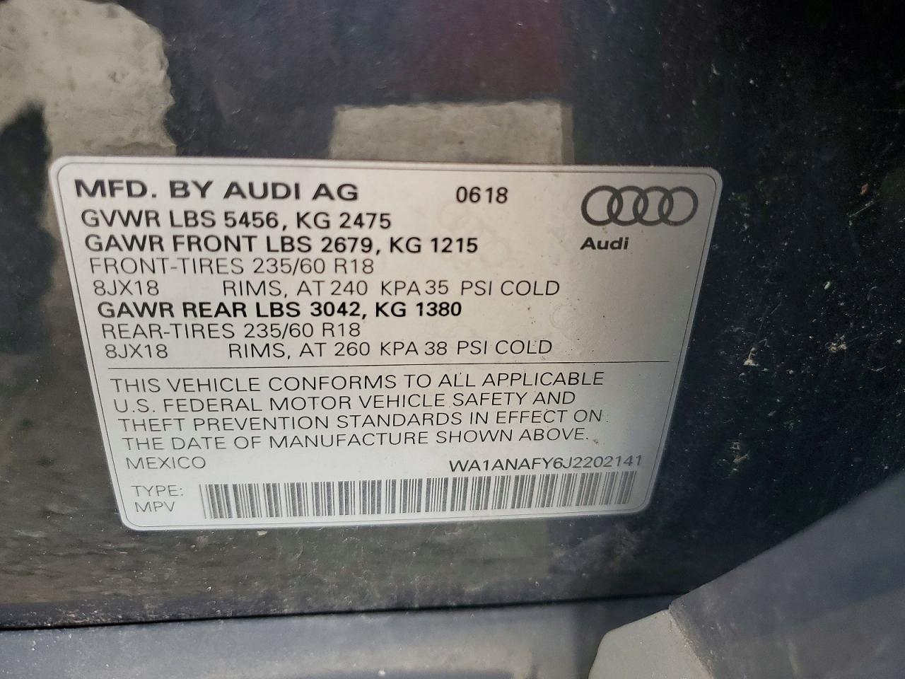2018 AUDI Q5