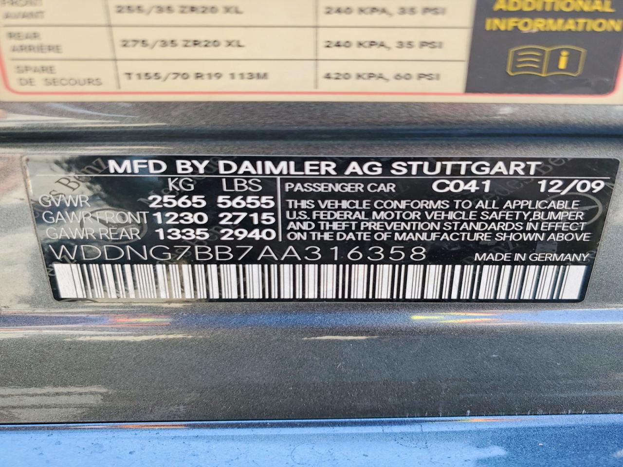 2010 MERCEDES-BENZ S-CLASS