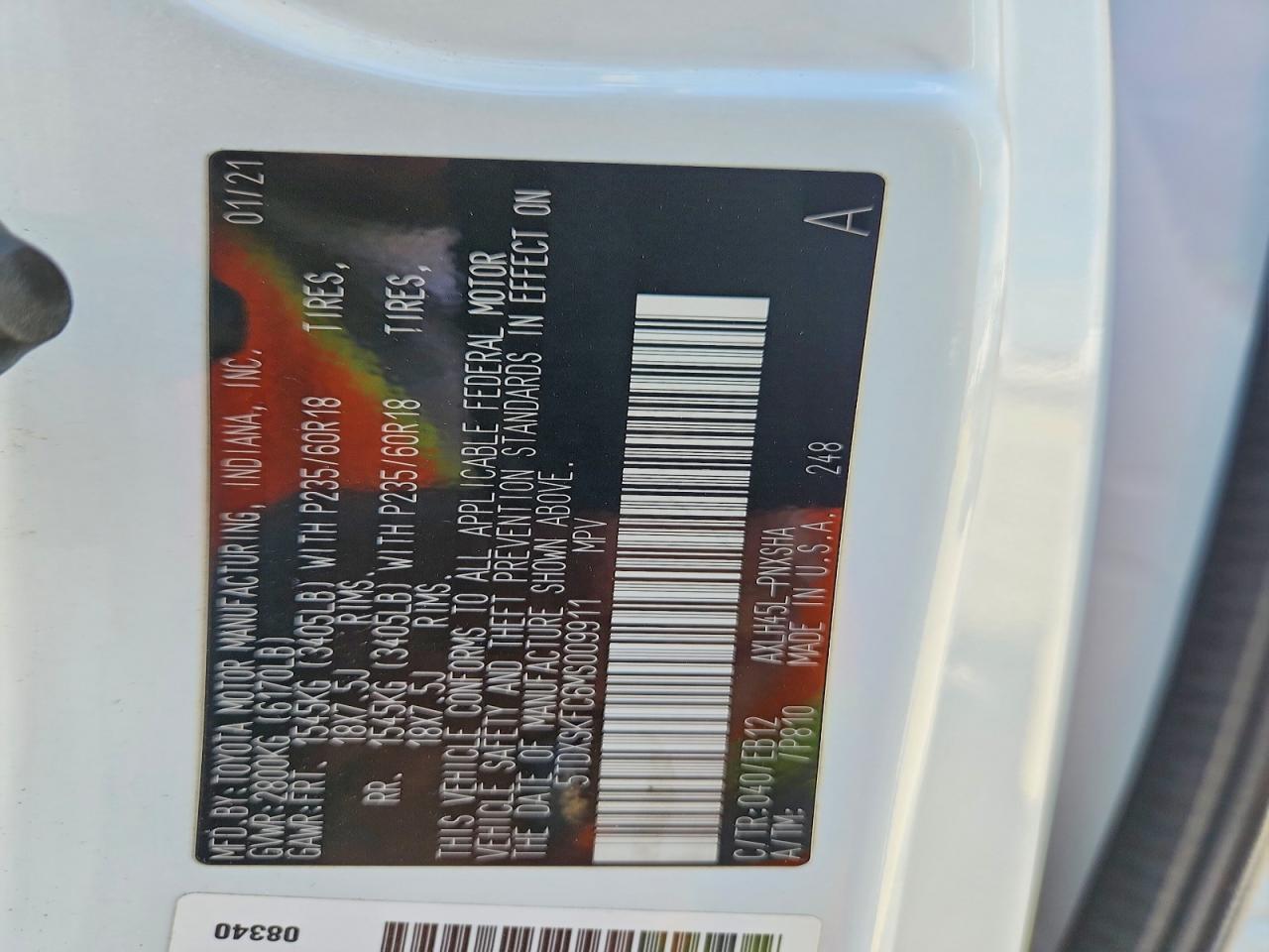 2021 TOYOTA SIENNA