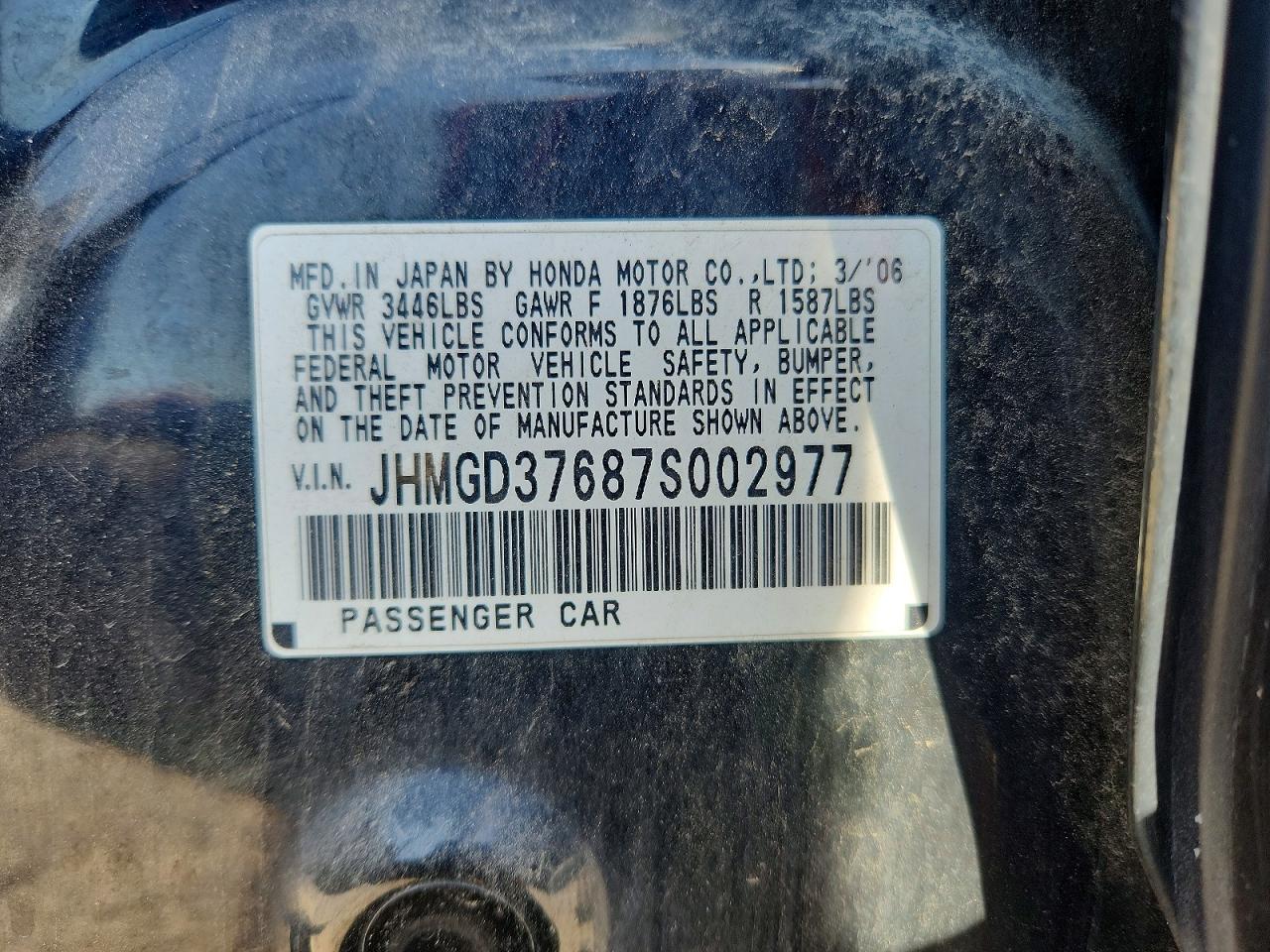 2007 HONDA FIT