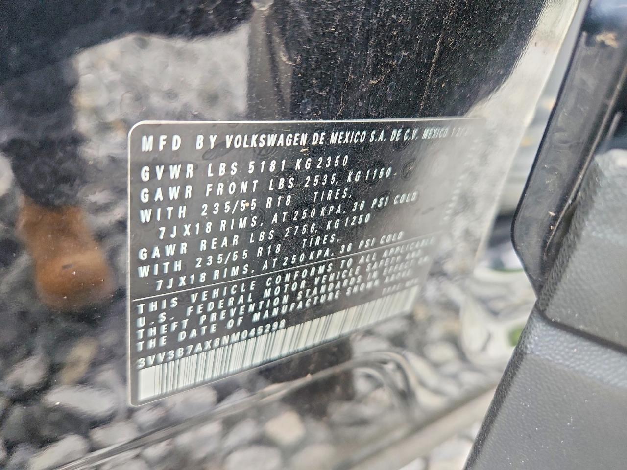 2022 VOLKSWAGEN TIGUAN