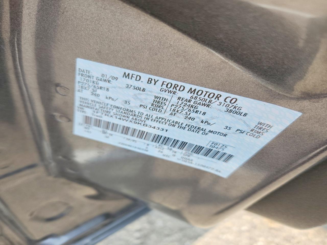 2009 FORD F-150