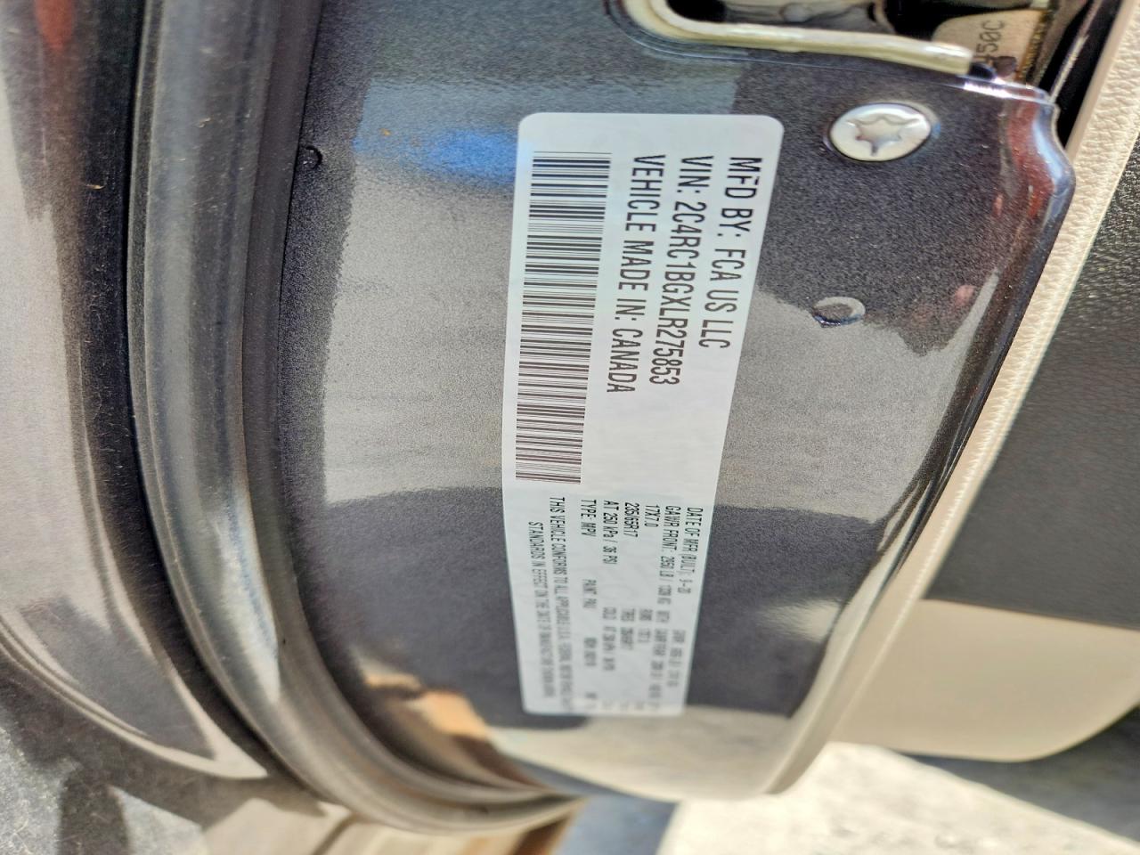 2020 CHRYSLER PACIFICA