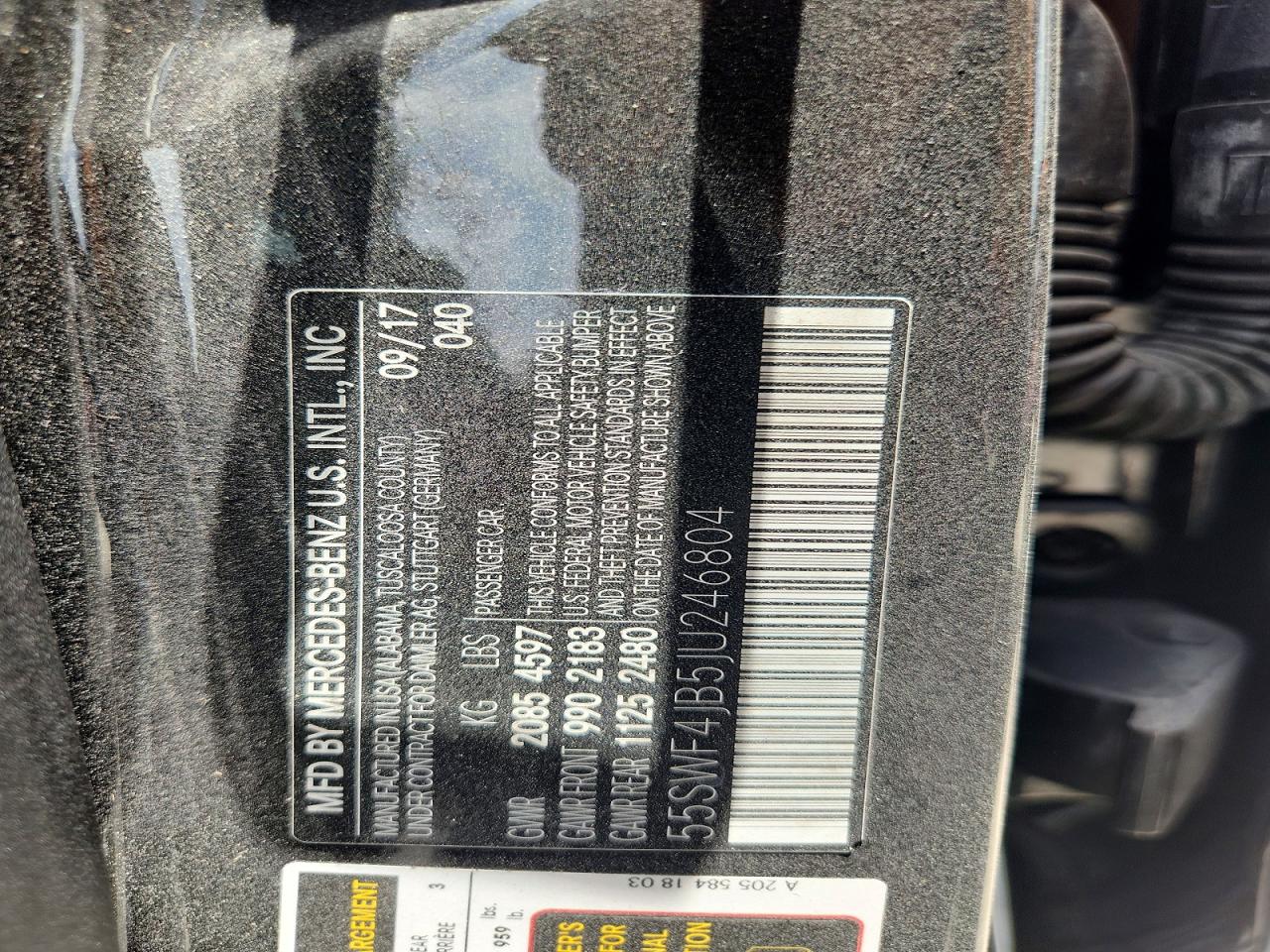 2018 MERCEDES-BENZ C-CLASS