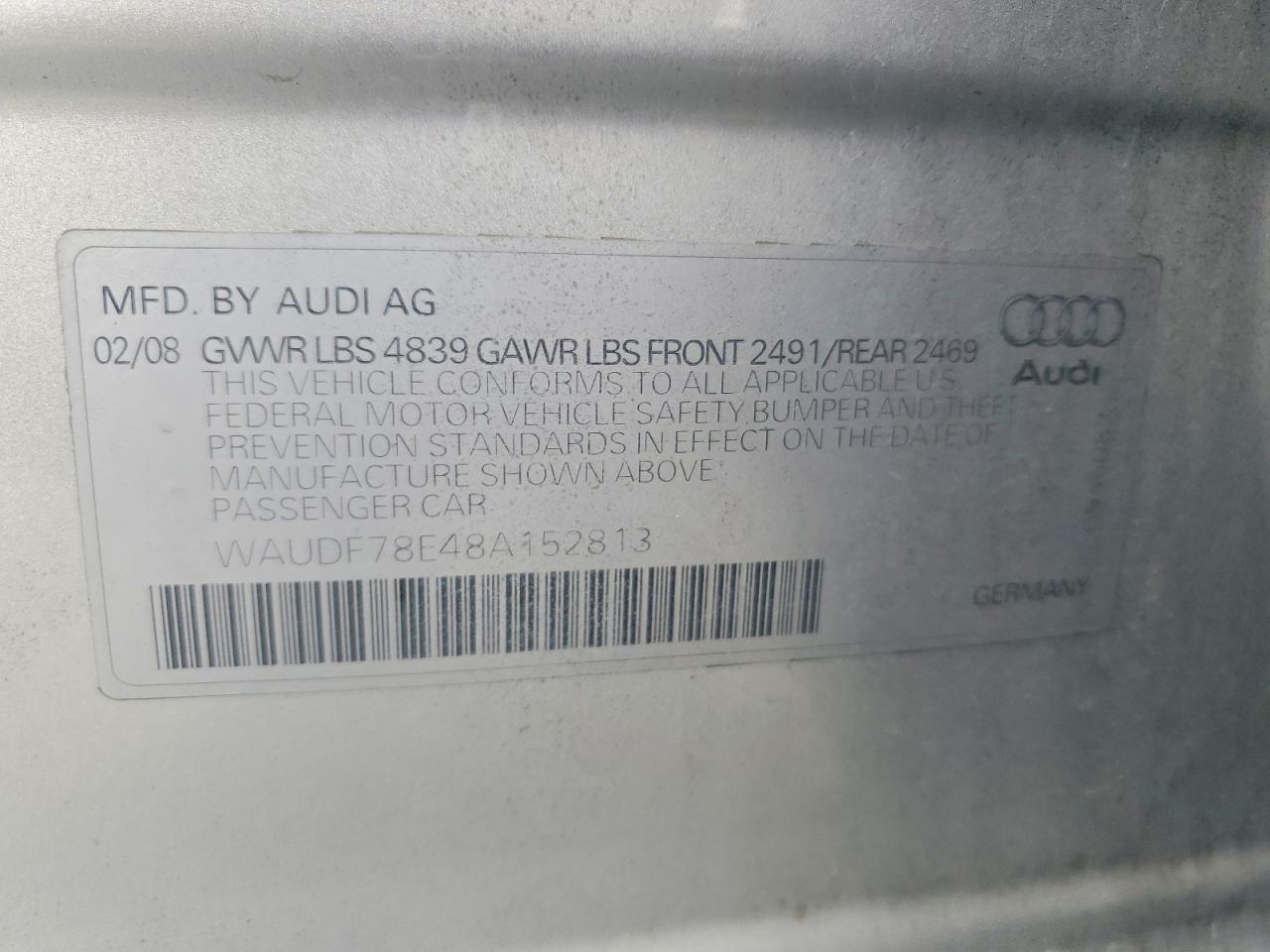2008 AUDI A4