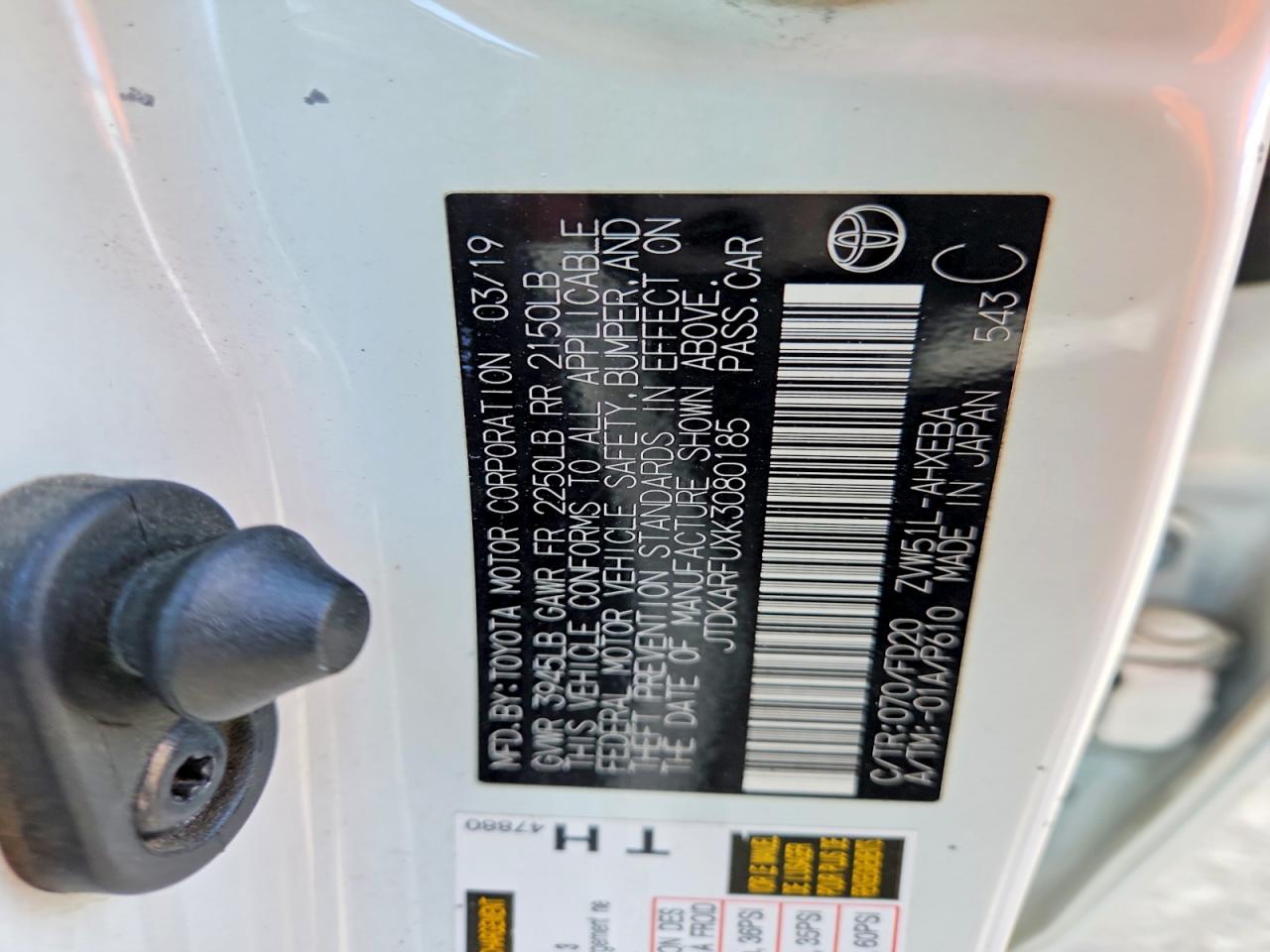 2019 TOYOTA PRIUS