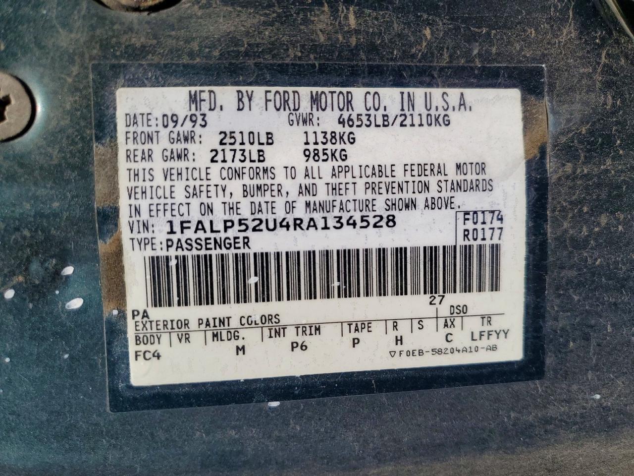 1994 FORD TAURUS