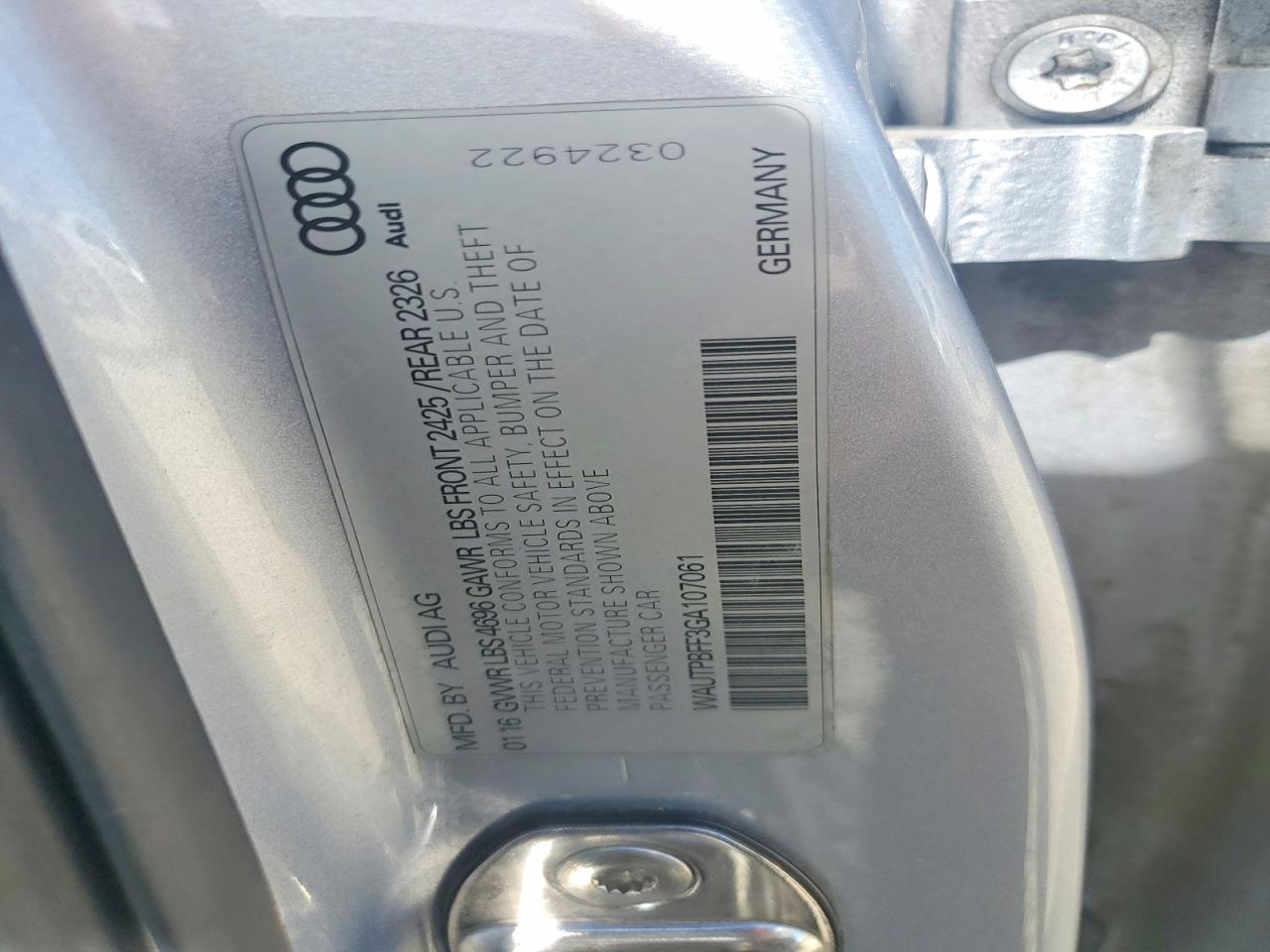2016 AUDI A3